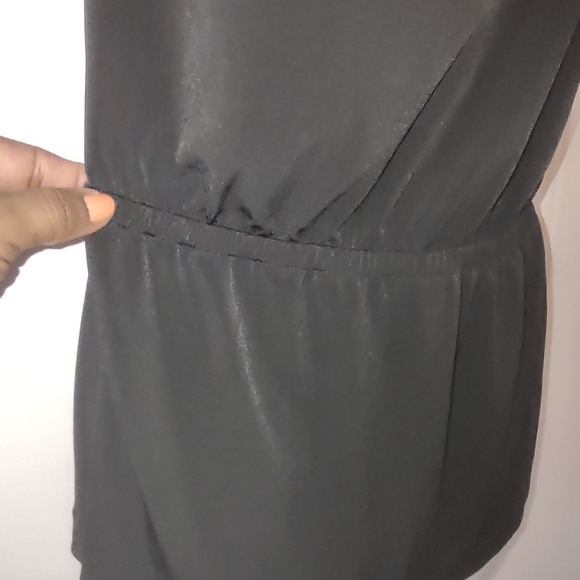 Banana Republic Black One Shoulder Off Tank Blouse. Size M - Picture 3 of 7